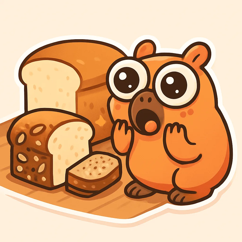 One swap: the loaf on your counter illustration