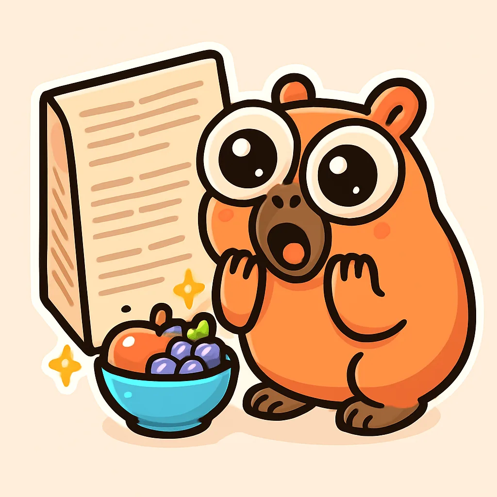 Reading a menu before you order illustration