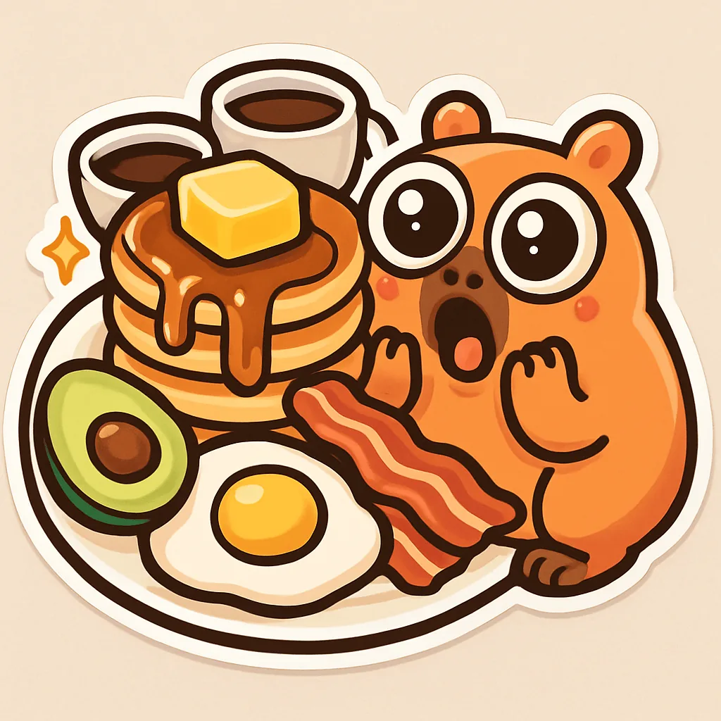 The weekend brunch, added up illustration
