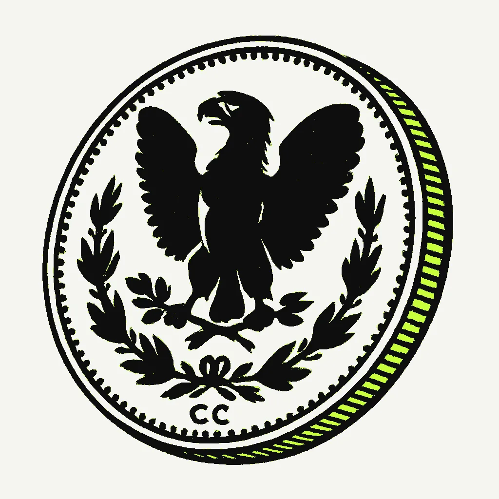 The five mints of the Morgan dollar illustration