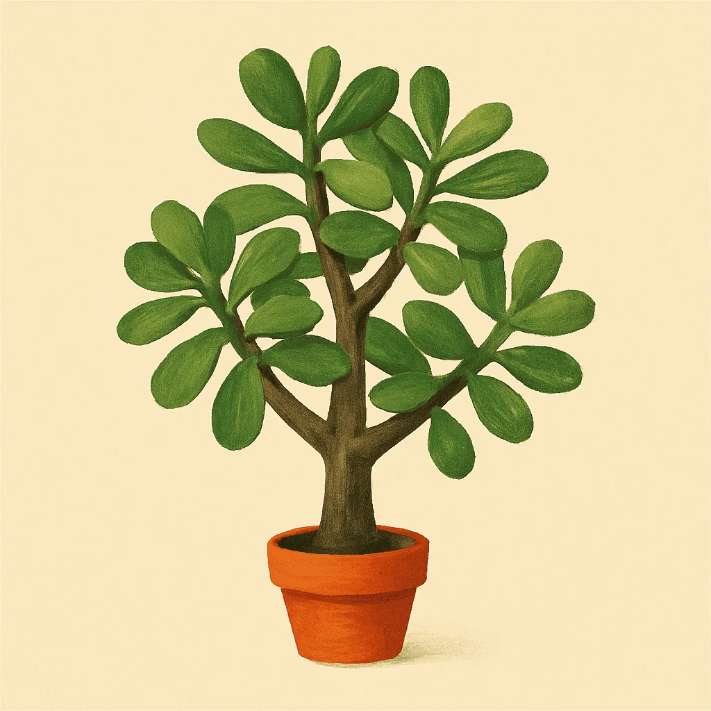 Jade plant illustration