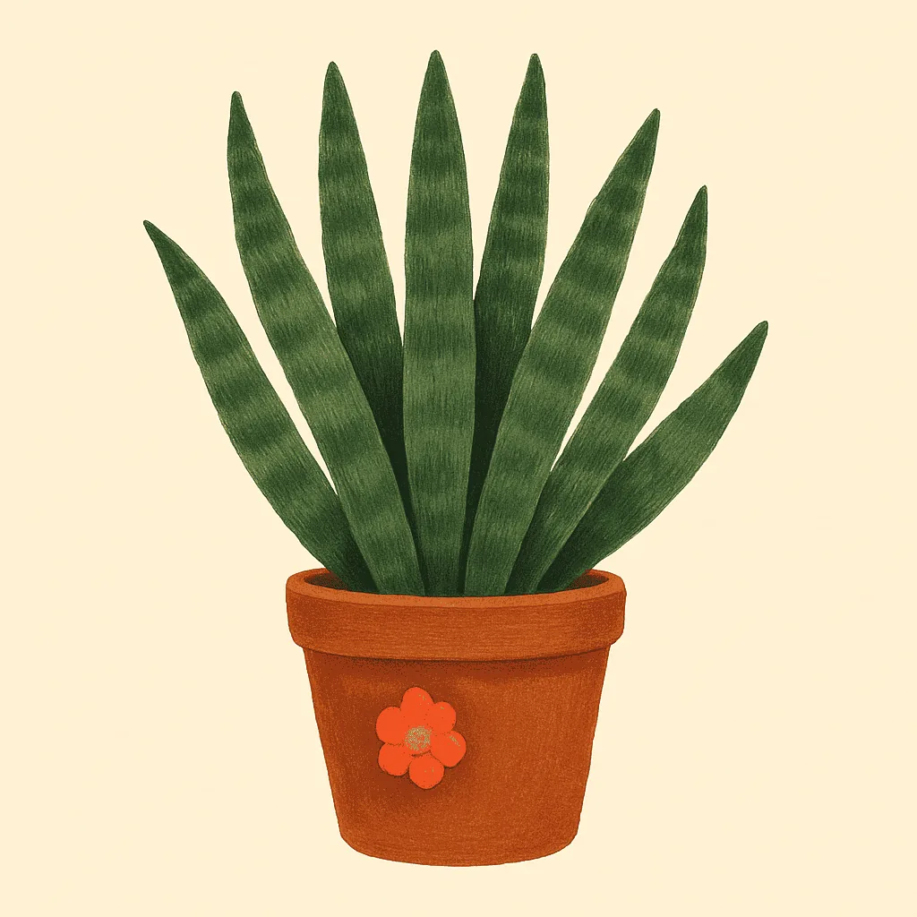 Snake plant illustration