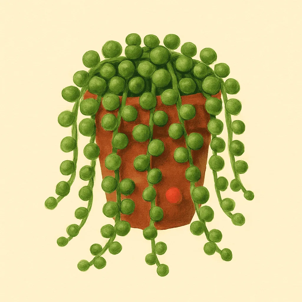 String of pearls illustration