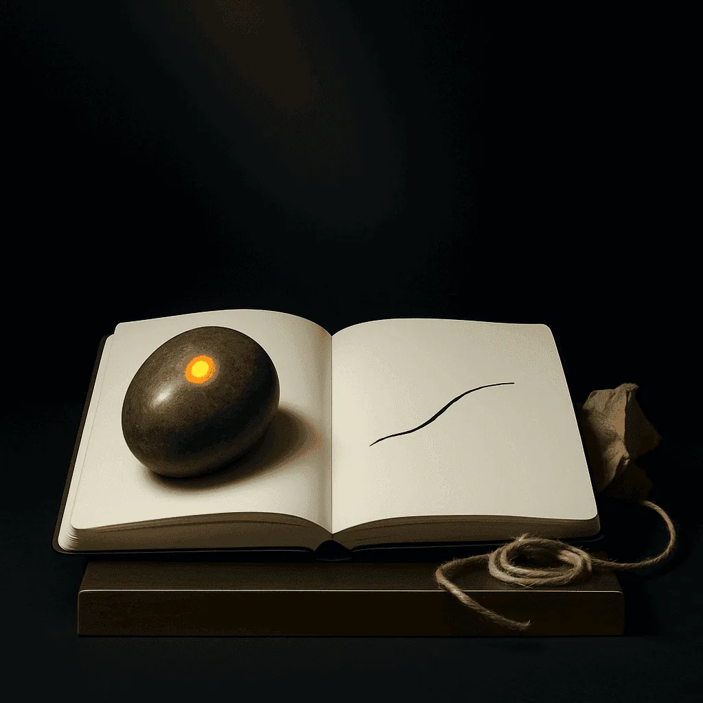 What to write down the night a stone arrives illustration