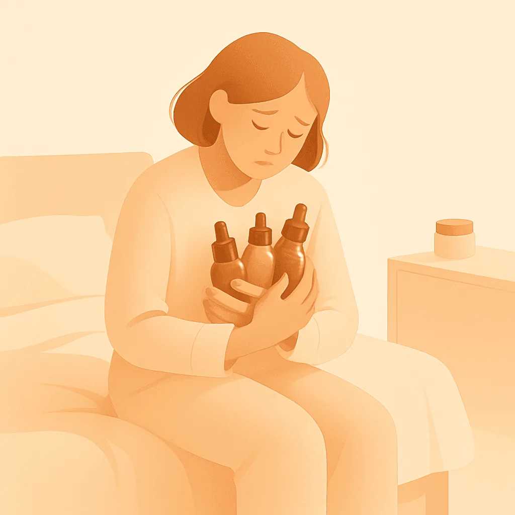 Layering when you're too tired illustration