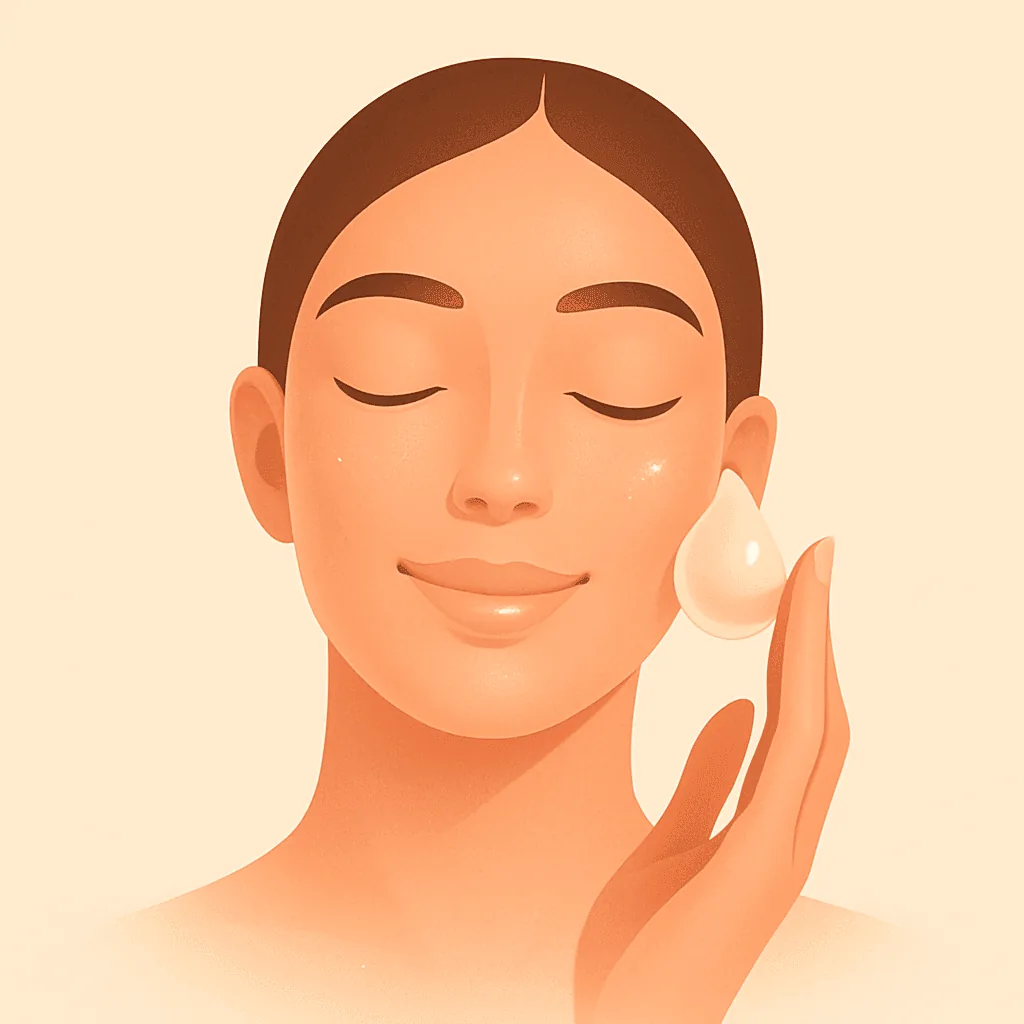 The pause before moisturizer illustration