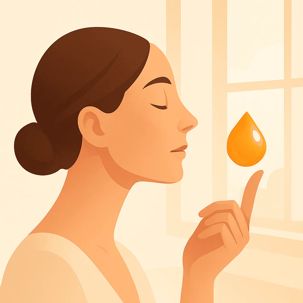 Vitamin C in the morning light illustration