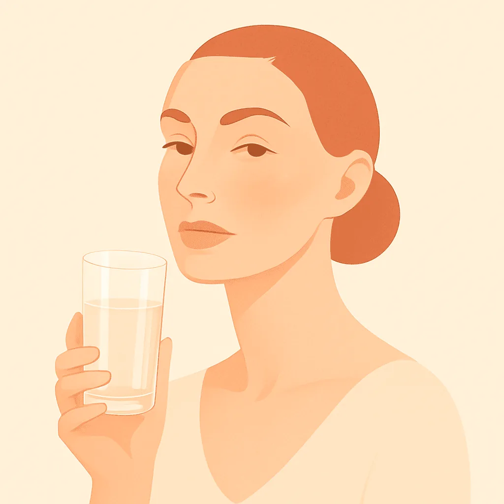 Water and the skin you see illustration