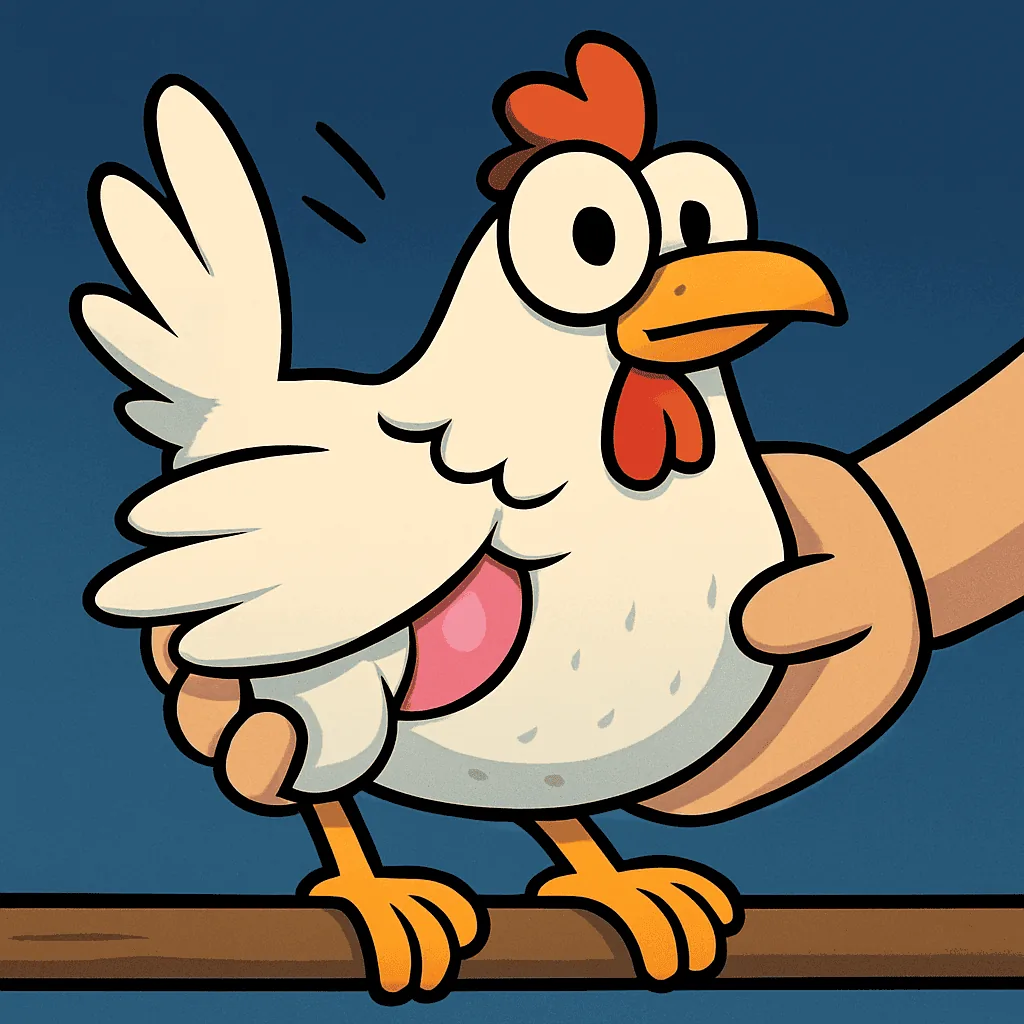 Looking under her feathers illustration