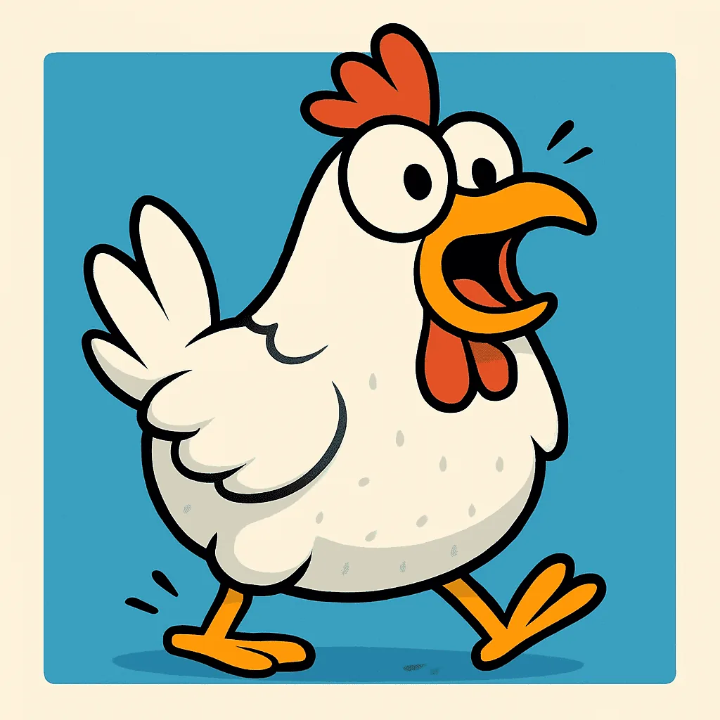 How a hen shows you she's too hot illustration