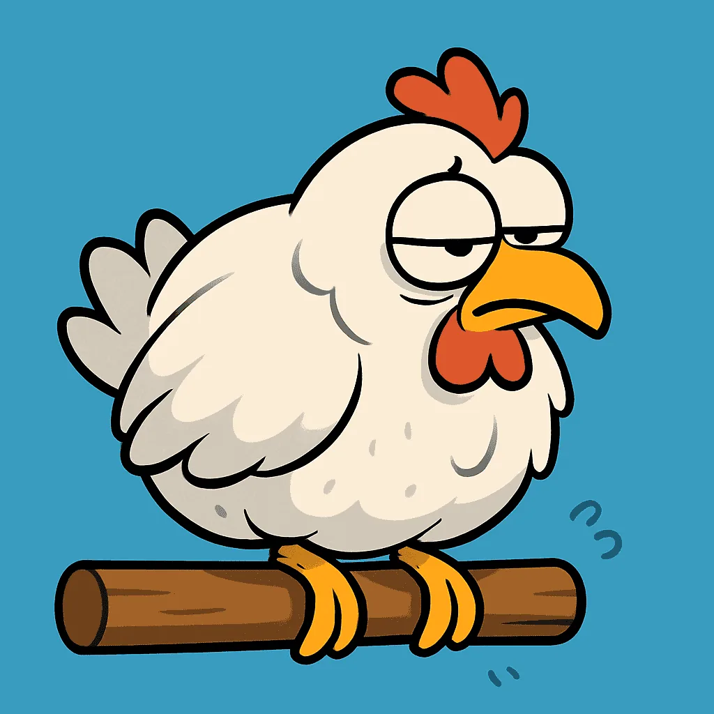 The hen who's gone quiet illustration