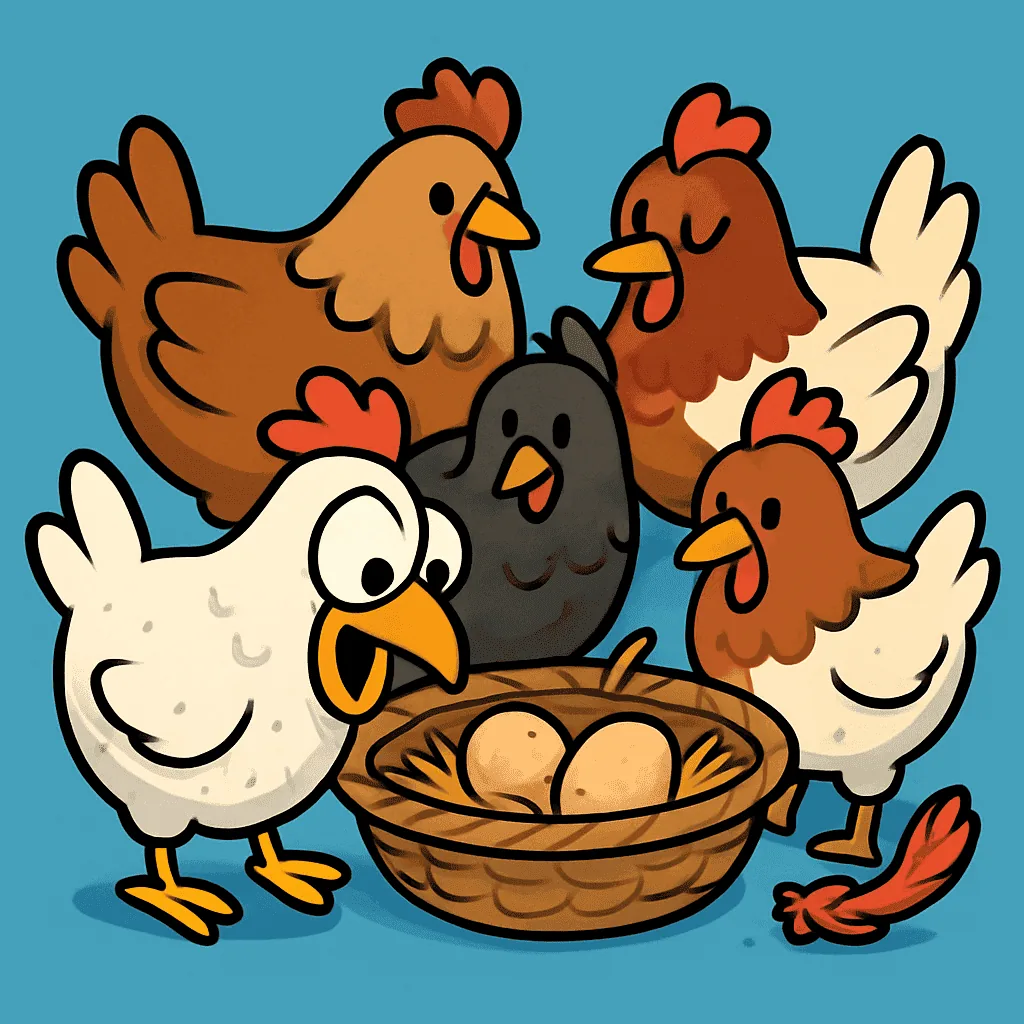 When the eggs slow down illustration