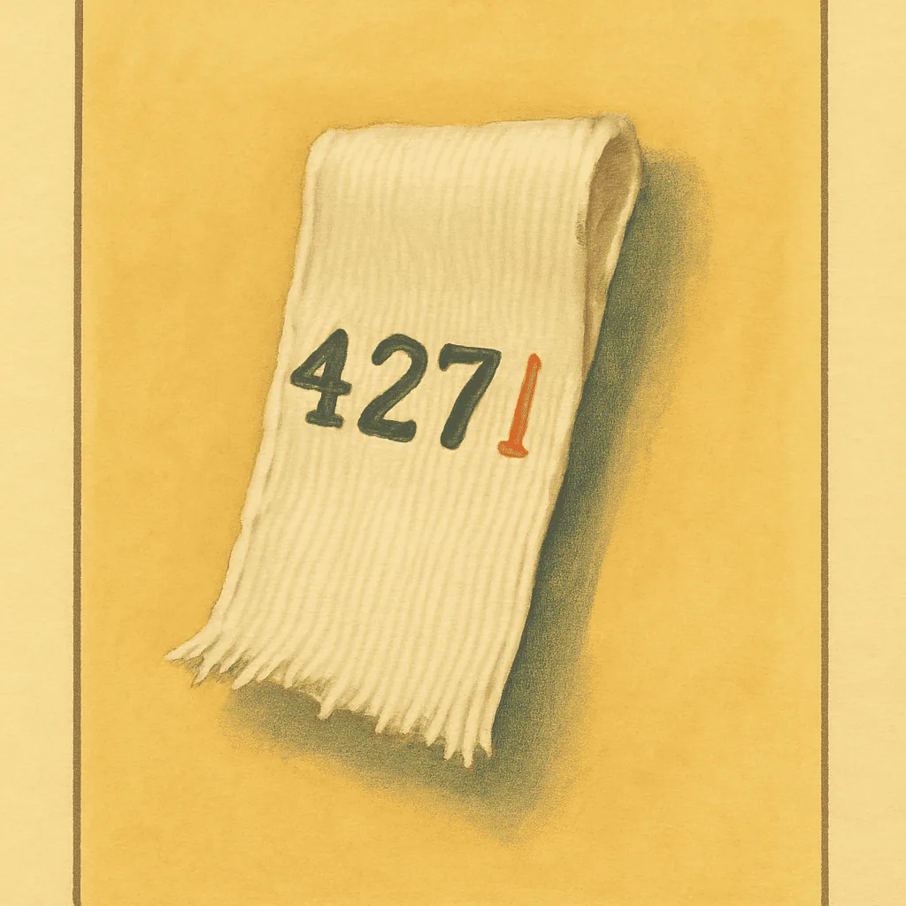 What the lot number quietly records illustration