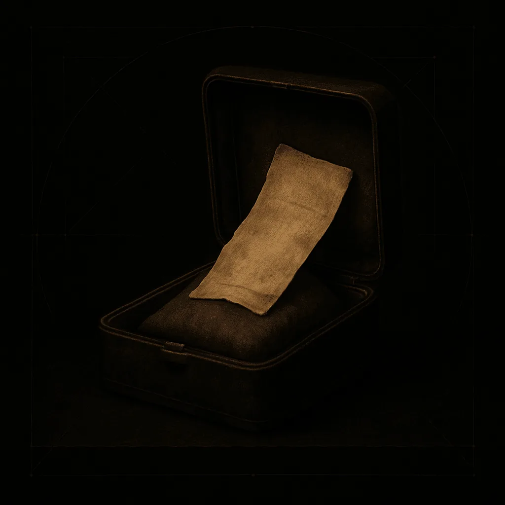 Provenance and the receipt in the box illustration