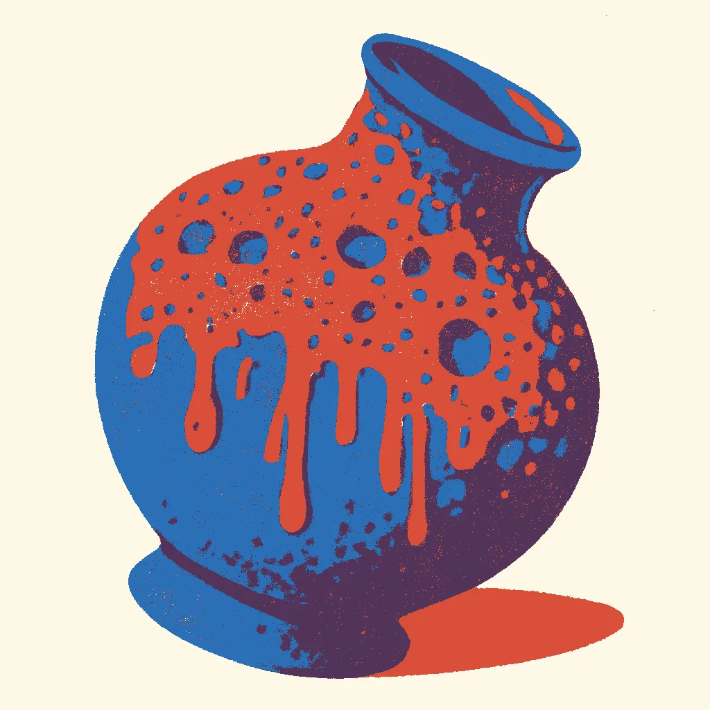 The glaze that's still boiling illustration