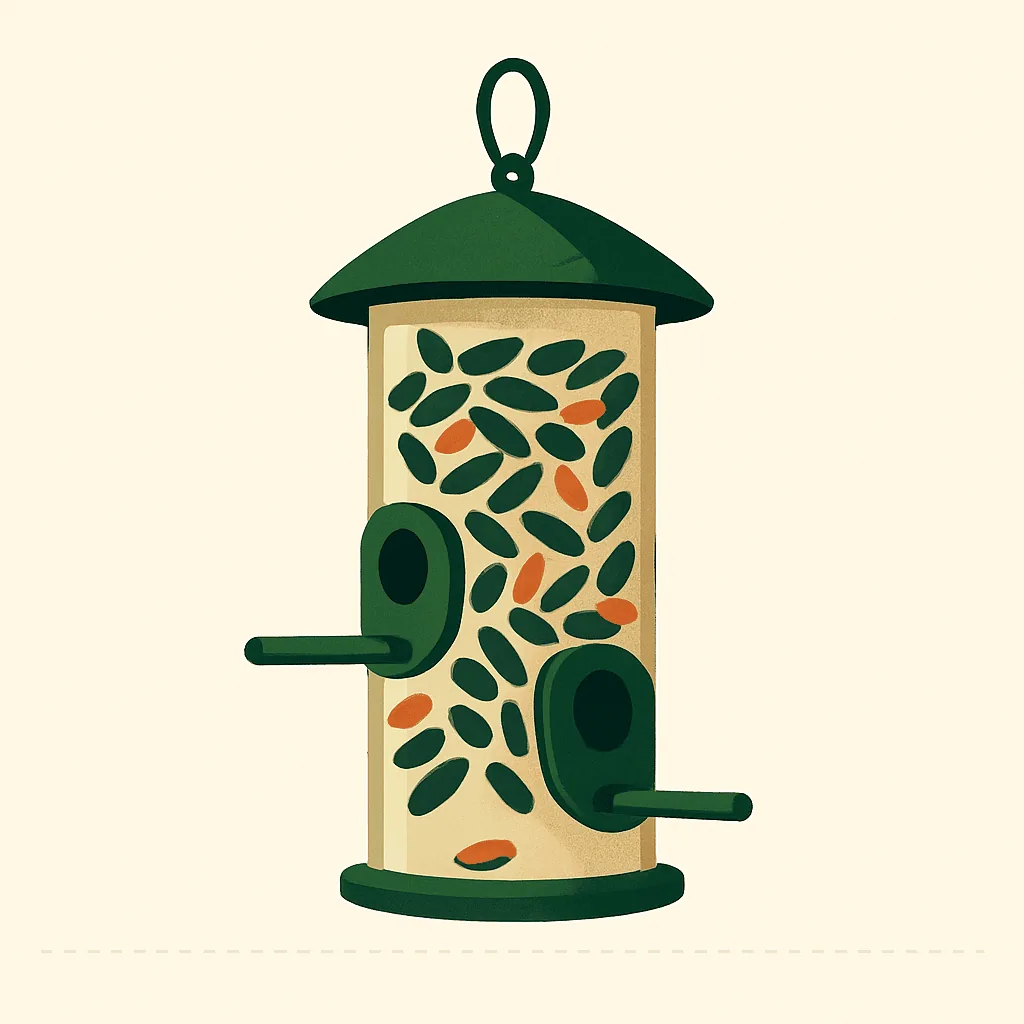 The summer lull at the feeder illustration